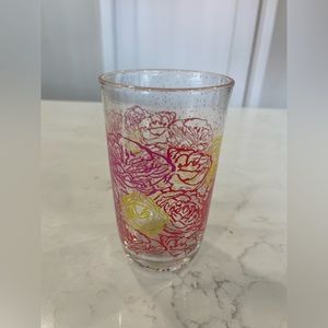 Anthropologie Paint and Petal Floral Juice Glass
